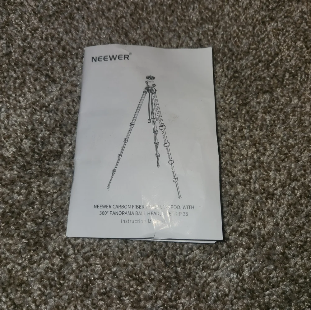 Neewer LITETRIP LT35 61 Travel Tripod carbonfiber w/ pan Tilt profile ball head